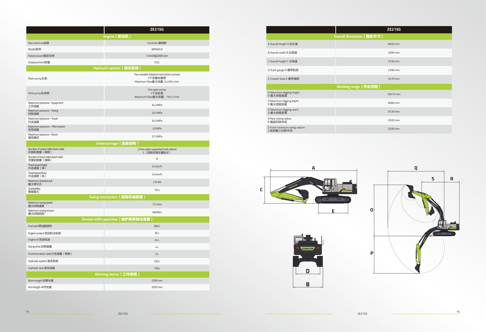 ZOOMLION ZE215G detail 6